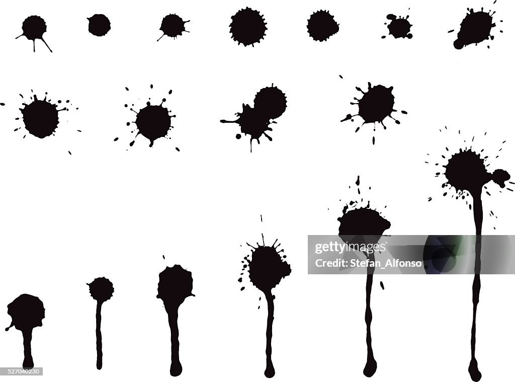 Ink splatter