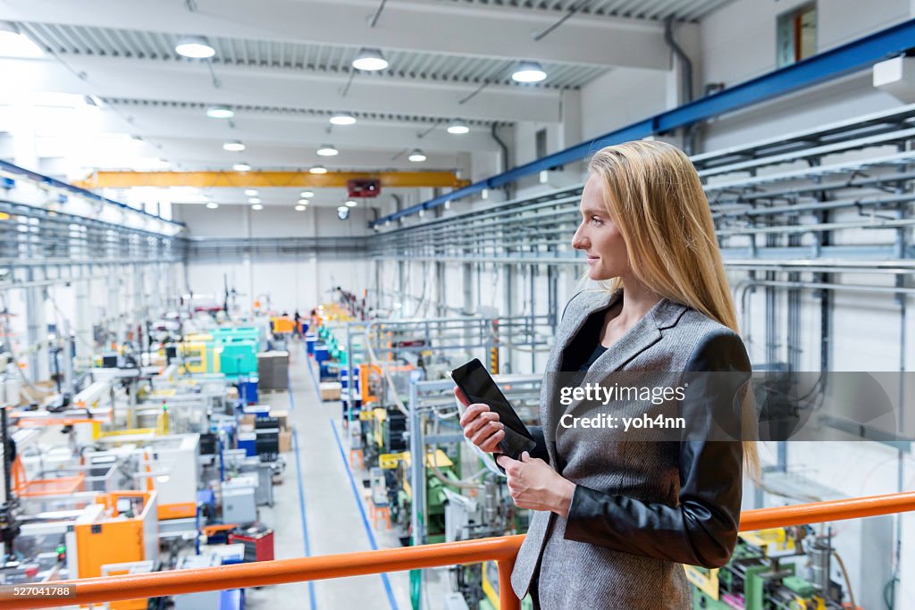 Supervisor on top in modern facotry