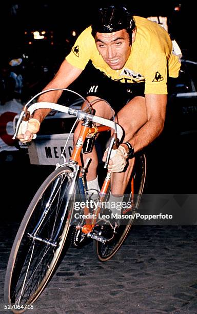 Eddy Merckx in the time trial stage for the 1974 Tour de France.