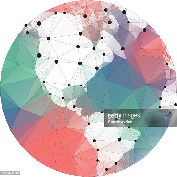 networking the world - territorial animal stock illustrations