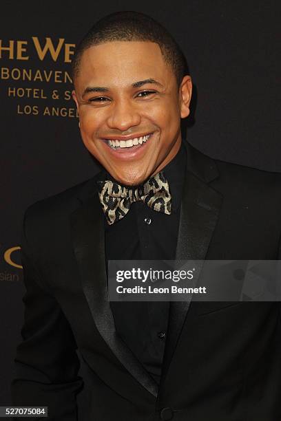 Actor Tequan Richmond attends the 2016 Daytime Emmy Awards - Arrivals at Westin Bonaventure Hotel on May 1, 2016 in Los Angeles, California.