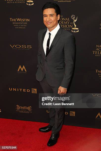 Actor Mario Lopez attends the 2016 Daytime Emmy Awards - Arrivals at Westin Bonaventure Hotel on May 1, 2016 in Los Angeles, California.