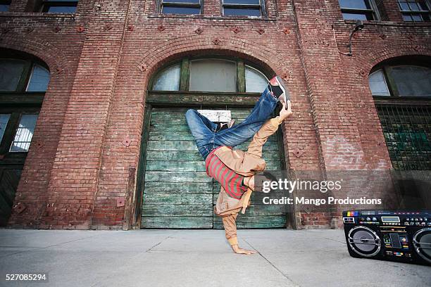 breakdancing - street dance stock pictures, royalty-free photos & images