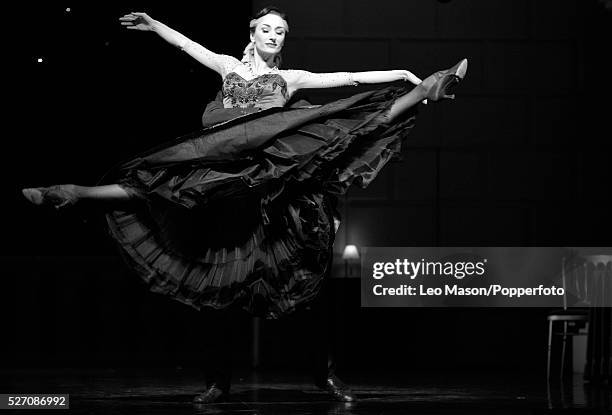 Matthew Bourne's SWAN LAKE performed at Sadlers Well Theatre London UK The Stranger Duet/Tango The Swan Jonathan Olivier The Queen Michela Mezazza