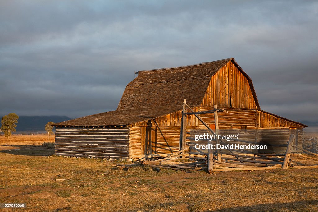 Old wooden barn, Wyoming, USA