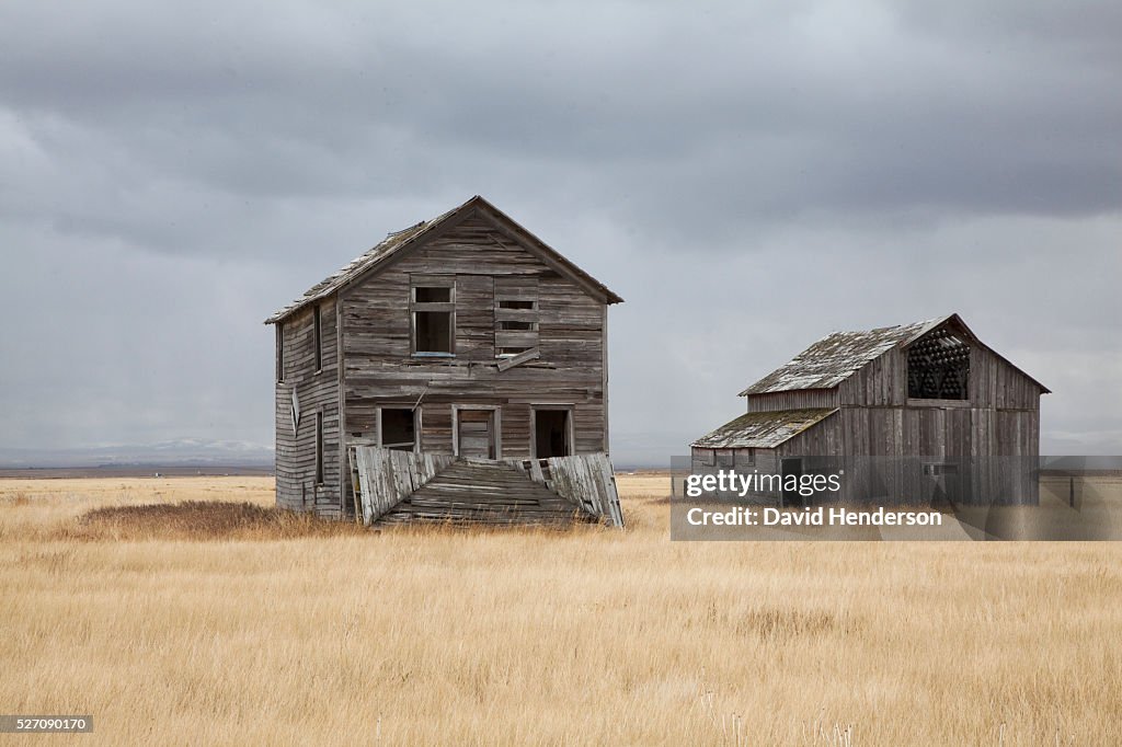Abandoned farm, Montana, USA