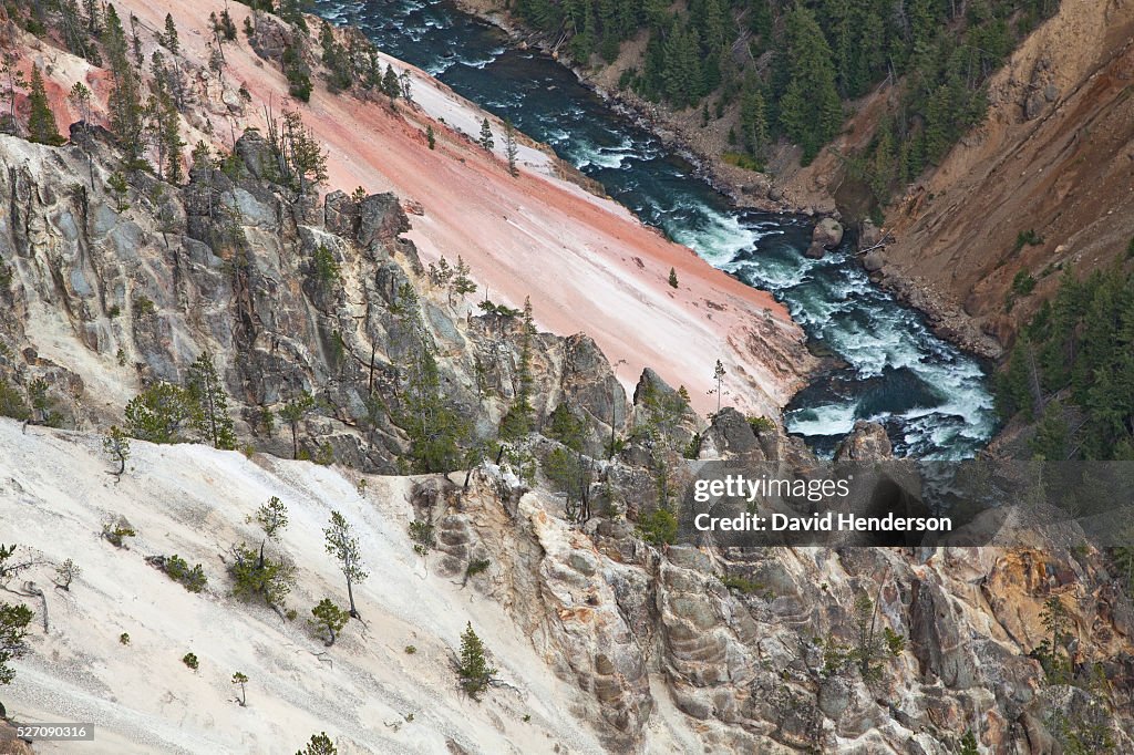 Yellowstone River and Grand Canyon, Wyoming, USA