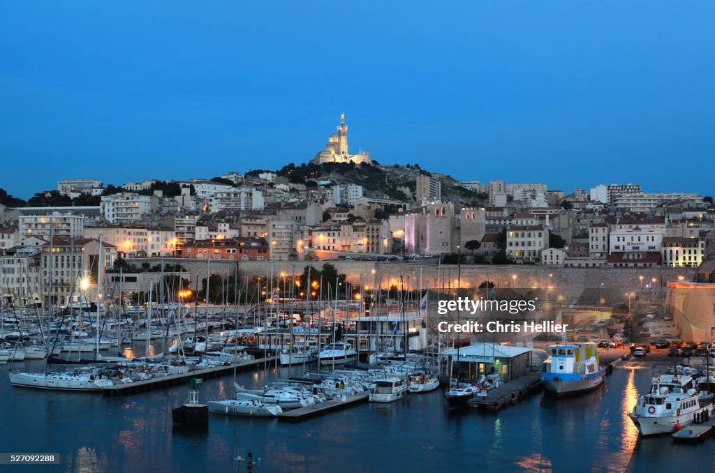 Marseille Old Port at Night