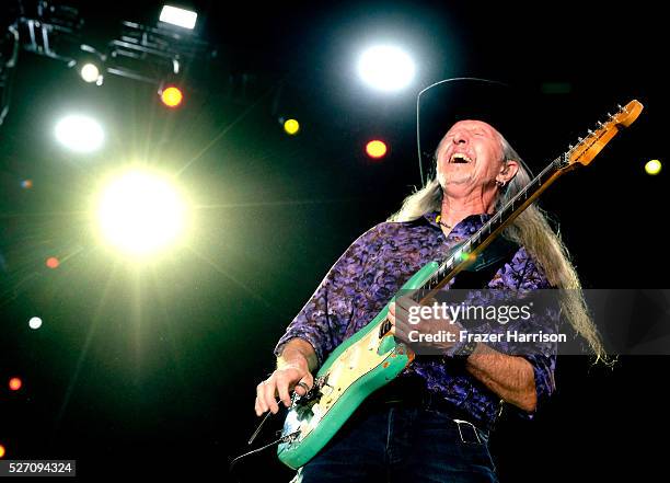 Musician Patrick Simmons of The Doobie Brothers performs onstage during 2016 Stagecoach California's Country Music Festival at Empire Polo Club on...