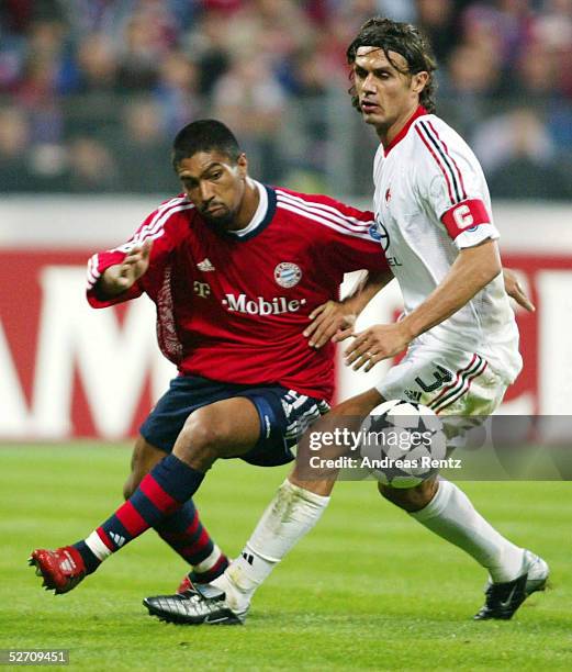 Muenchen; FC BAYERN MUENCHEN - AC MAILAND; RIVALDO/MAILAND, Hasan SALIHAMIDZIC/BAYERN