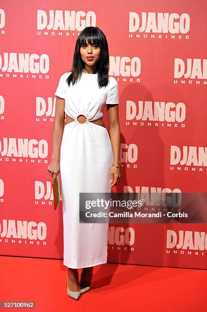 Kerry Washington during the premiere of the film Django unchained