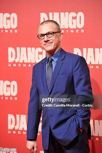 Christoph Waltz during the premiere of the film Django unchained