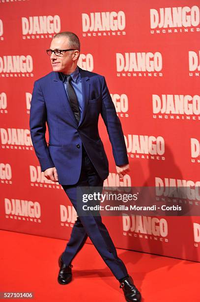 Christoph Waltz during the premiere of the film Django unchained