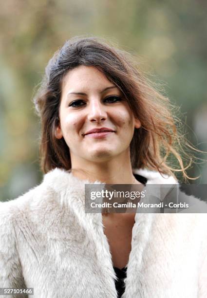Carole Combes during the photocall of the film Apr��s Mai