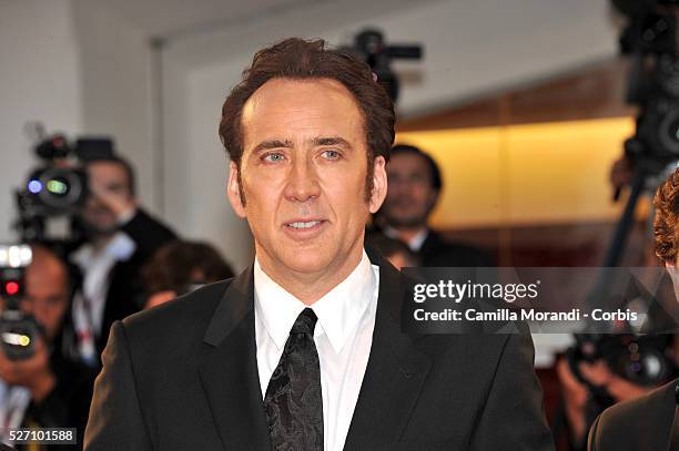 Nicolas Cage during the premiere of the film Joe