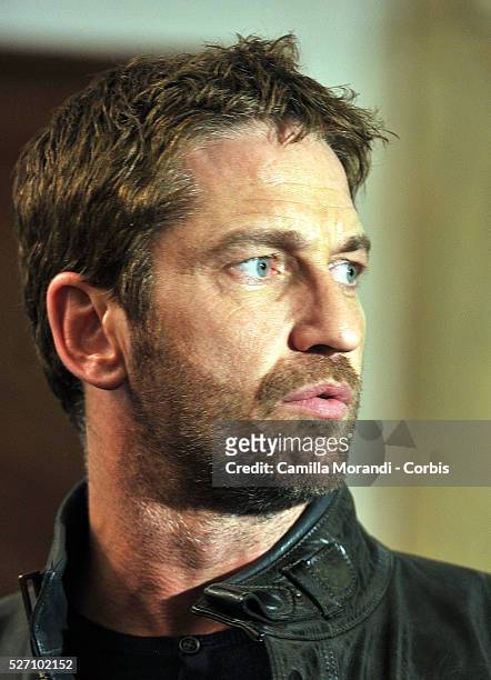 Gerad Butler during the photocall of the film Olympus Has Fallen