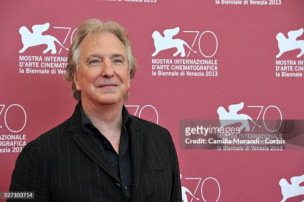 Alan Rickman during the photocall of the film Une Promesse
