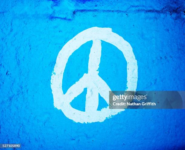 Peace Symbol Painted On Wall High-Res Stock Photo - Getty Images