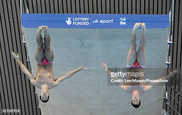 London Prepares Series 18th FINA Diving World Cup Olympic Aquatic Center Olympic Park London UK Mens 10m Synchronised 10m Platform Final David Boudia...