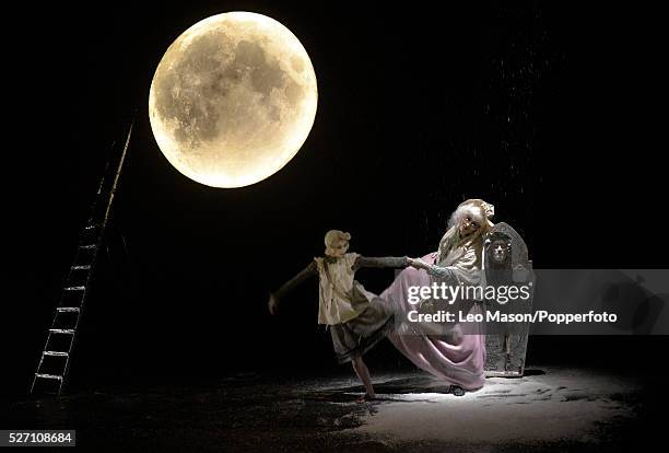 Arthur Pita's THE LITTLE MATCH GIRL at Sadlers Wells Theatre London UK The Little Match Girl Corey Claire Annand & The Grandmother Angelo Smimmo