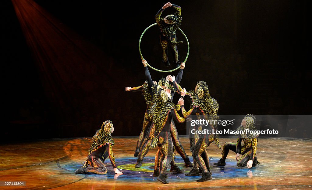 2016 Cirque Du Soleil performing AMALUNA at The Royal Albert Hall London UK