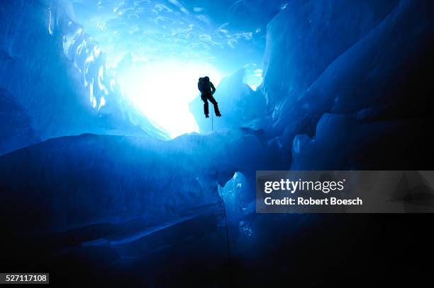 ice climbing in the swiss alps - engadin stock-fotos und bilder