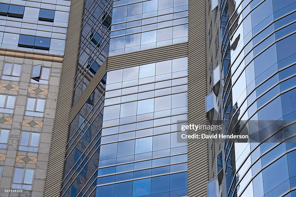 Contemporary glass skyscraper