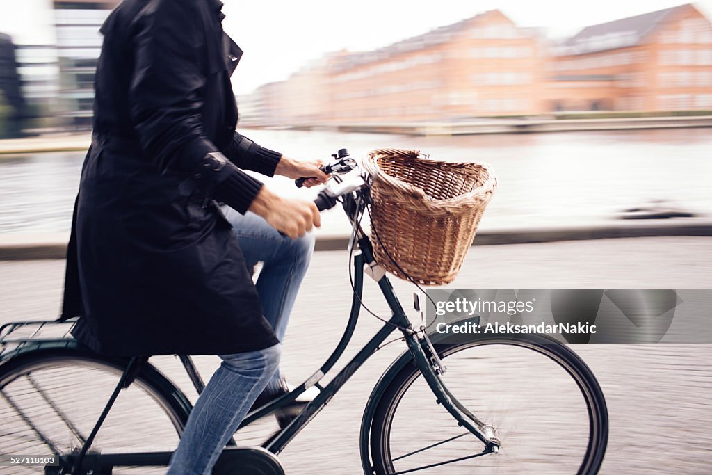 Driving a bike