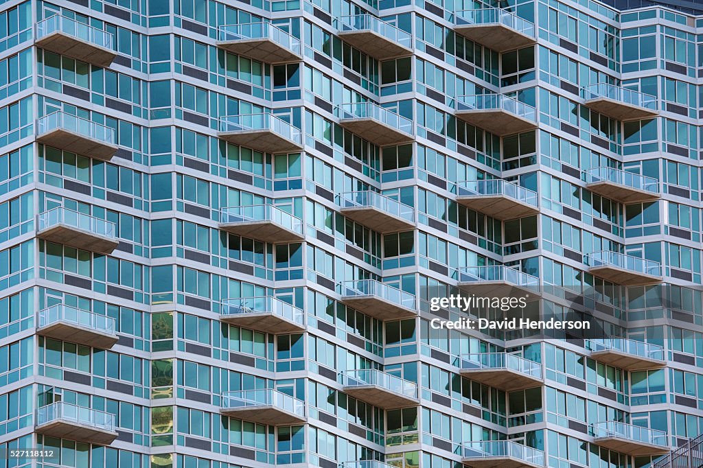 Balconies on an apartment building