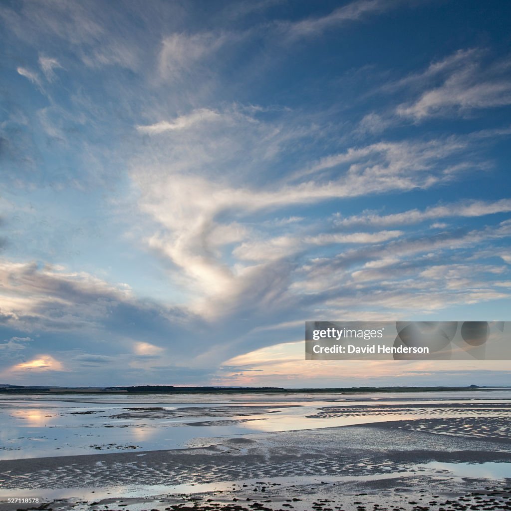 Clouds over tidal pools