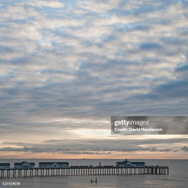 southwold pier - southwold stock pictures, royalty-free photos & images