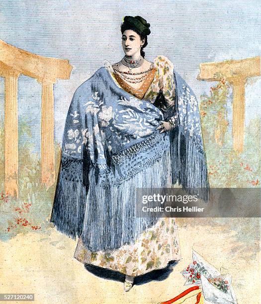 Carolina La Belle Otero Spanish Dancer, Actress & Courtesan at the Folie-Berg��re Paris.