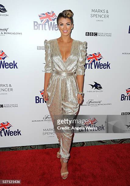 Miss Universe Great Britain Amy Willerton attends BritWeek's 10th Anniversary VIP Reception & Gala at Fairmont Hotel on May 1, 2016 in Los Angeles,...