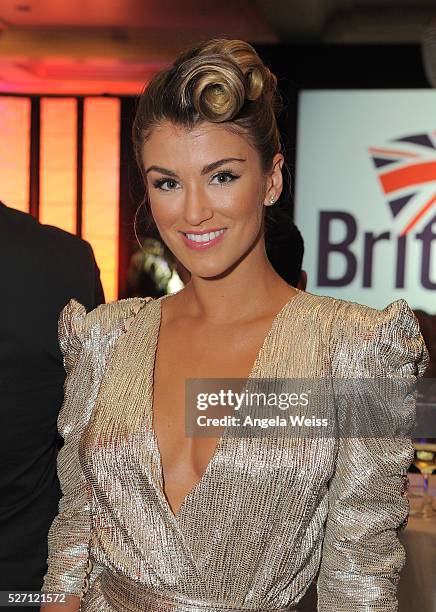 Miss Universe Great Britain, Amy Willerton attends BritWeek's 10th Anniversary VIP Reception & Gala at Fairmont Hotel on May 1, 2016 in Los Angeles,...