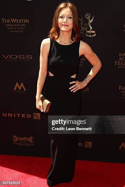Actress Elizabeth Bogush attends the 2016 Daytime Emmy Awards - Arrivals at Westin Bonaventure Hotel on May 1, 2016 in Los Angeles, California.