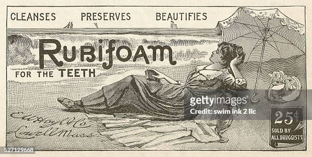 Victorian advertisement for Rubifoam liquid dentifrice. 1897.