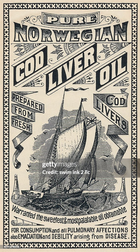 Pure Norwegian Cod Liver Oil advertisement