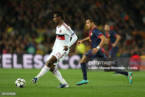 Kevin Constant of AC Milan during the UEFA Champions League round of 16 second leg football match between FC Barcelona and AC Milan at the Camp Nou...