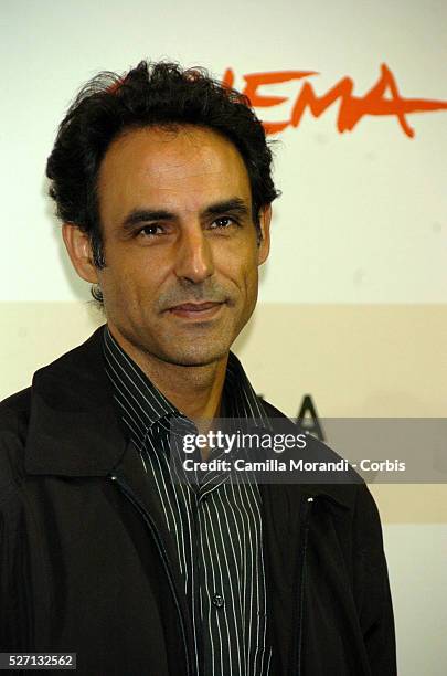 Actor Ahmed Hafiene at the photo call for "La Giusta Distanza" during the Rome Film Festival.