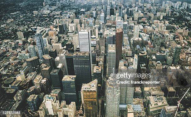 toronto aerial view - toronto stock pictures, royalty-free photos & images