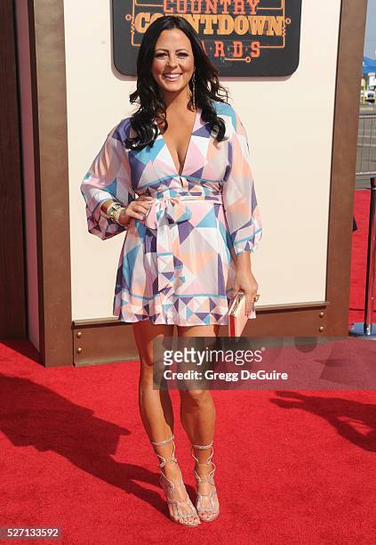 Singer Sara Evans arrives at the 2016 American Country Countdown Awards at The Forum on May 1, 2016 in Inglewood, California.