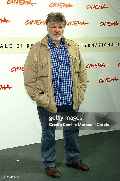 Italian director Carlo Mazzacurati at the photo call for "La Giusta Distanza" during the Rome Film Festival.