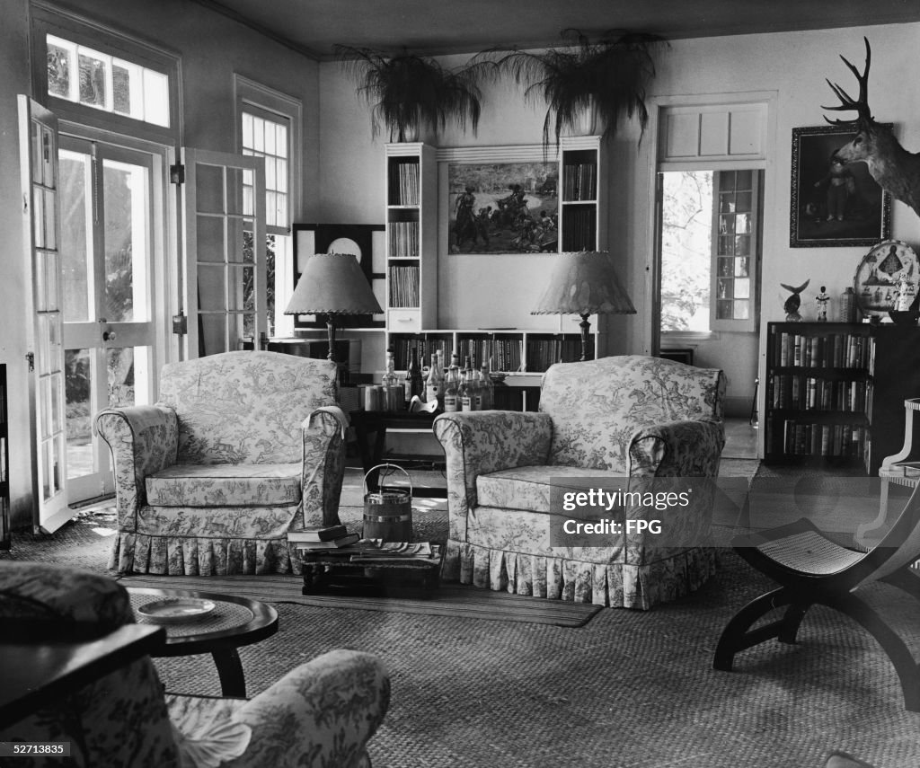 Interior Ernest Hemingway's House In Havana