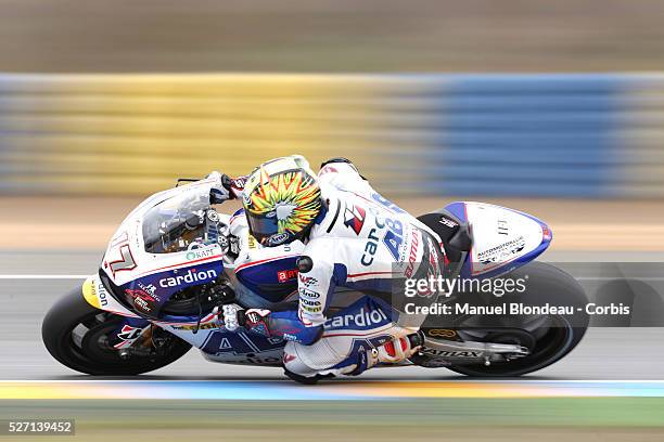 Karel Abraham of Czech Republic and Cardion AB Motoracing rides during the MotoGP qualifying practice session of the Monster Energy Grand Prix de...