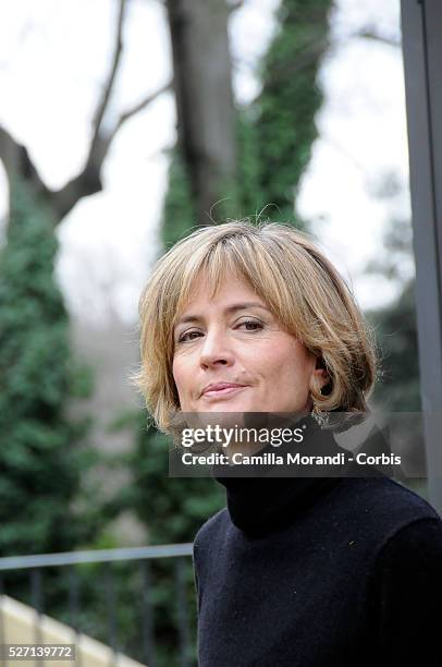 Italian director Cristina Comencini at the photo call of "Bianco e Nero" in Rome.