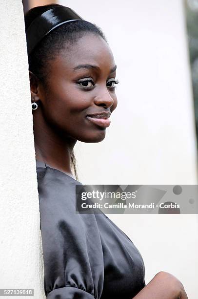 Senegalese actress Aissa Maiga at the photo call of "Bianco e Nero" in Rome.