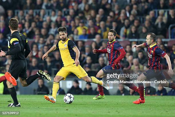Diego Ribas of Club Atletico de Madrid during the UEFA Champions league Quarter Final first leg football match between FC Barcelona and Club Atletico...