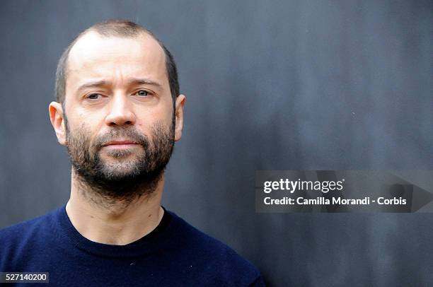 Italian actor and presenter Fabio Volo at the photo call of "Bianco e Nero" in Rome.