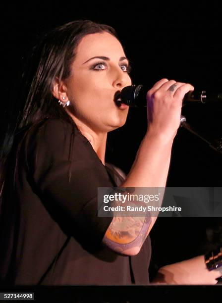 Singer Carly Smithson performs onstage during BritWeek's 10th Anniversary VIP Reception & Gala at Fairmont Hotel on May 1, 2016 in Los Angeles,...