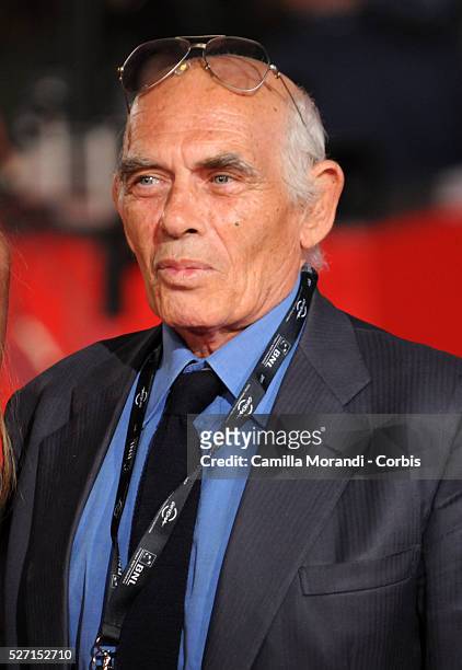 Italian director Pasquale Squitieri arrives at the opening ceremony of the 2008 Rome Film Festival.